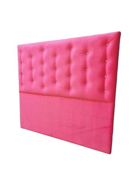 Respaldo Botoné Con Base 2P Rosado Diamante Felpa-2