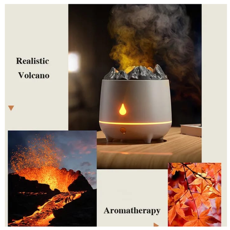 HUMIDIFICADOR DIFUSOR DE AROMA DISEÑO VOLCAN-2
