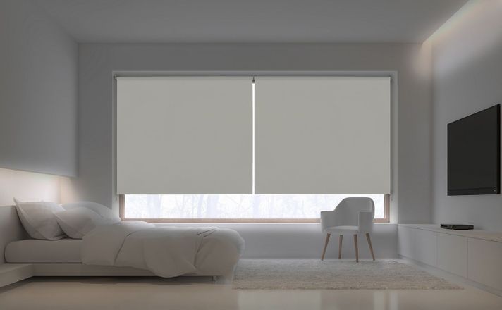 Cortina Roller Premium Blackout SP 165x250 Blanco Viewtex-1