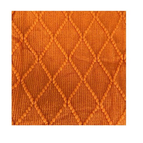 Manta Decorativa Tejida Estilo Nordico Para Sofa Sillon Cama Naranja-1