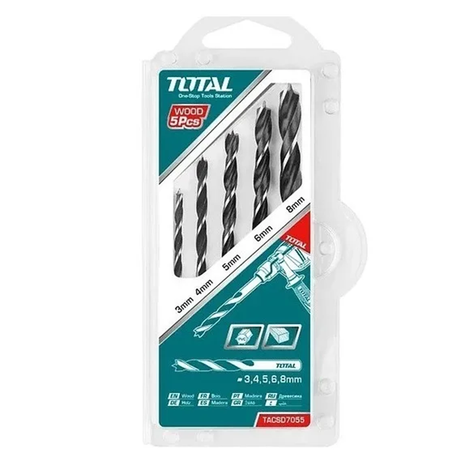 Set De Brocas Para Madera 5 Piezas Total Tacsd7055-0