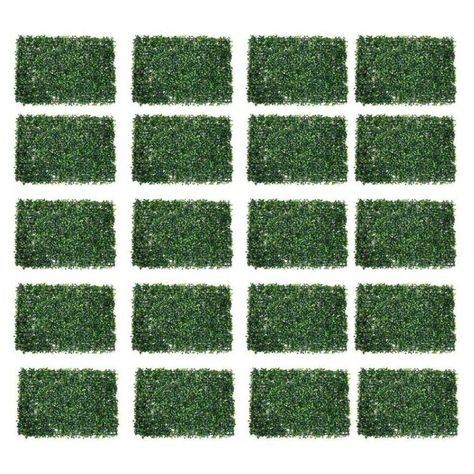 Pack 20 Pasto Palmeta Artificial Trebol Vetrical 60x40cm-1