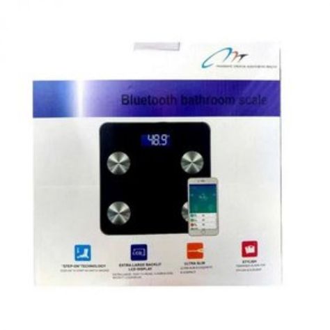 Pesa Balanza De Baño Digital Con Bluetooth Inteigente Negro-3