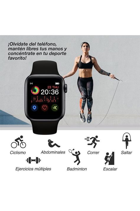 Reloj Inteligente Smartwatch T500 Negro-3