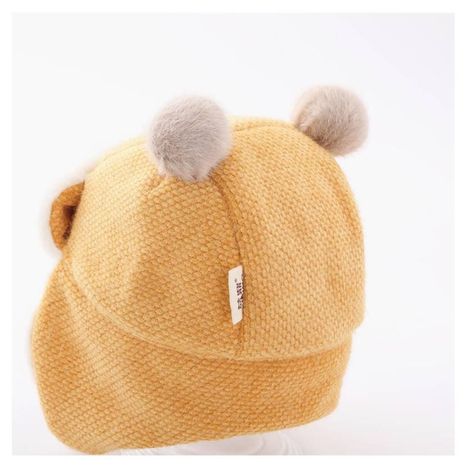Gorro De Invierno Con Chiporro Para Bebes Amarillo-2