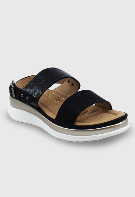 Sandalia Elina negro Stylo Shoes-1