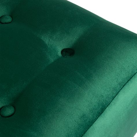 Pouf Alemania Verde Botella Felpa 42x42x43 cm Máxima Design-2