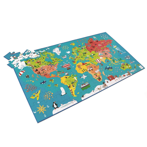 PUZZLE 150PCS, MAPA DEL MUNDO-1