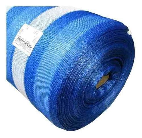 Malla Sombra Franjeada 80% de 2,1 × 100 m Azul/Blanco-0