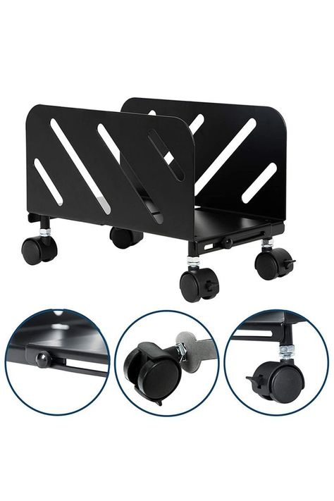 Soporte Porta CPU con ruedas y frenos ancho ajustable NW-CPB-5