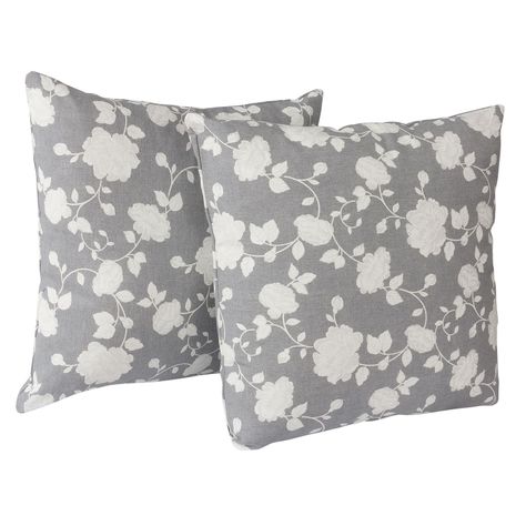 Set 2 Cojines Lona  Roberta 50x50 cm Gris-0