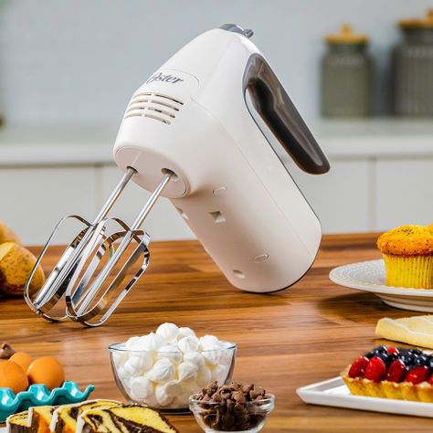 Batidora de mano Oster® blanca 6 velocidades función turbo FPSTHM3532-4