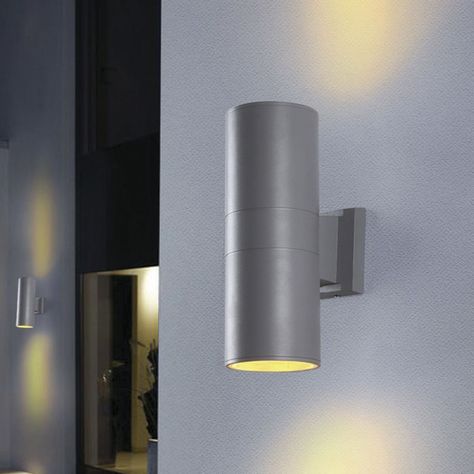 Apliqué Bidireccional LED Incorporado Gris 2*5W-3