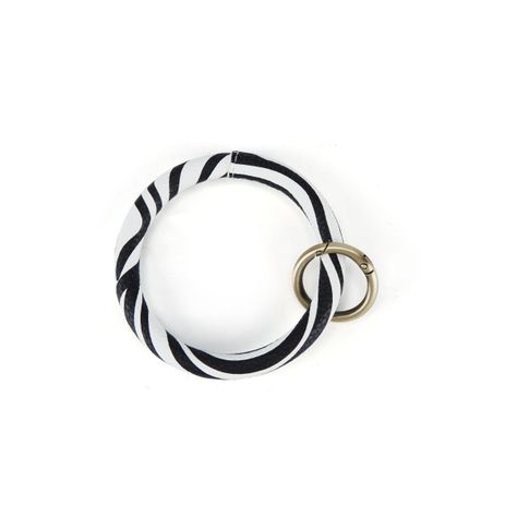Ecosusi Llavero De Pulsera Para Mujer Con Borla Y Lazo- Zebra
-2