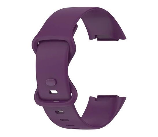 Correa Silicona Compatible Fitbit Charge 5  23mm Morado-0
