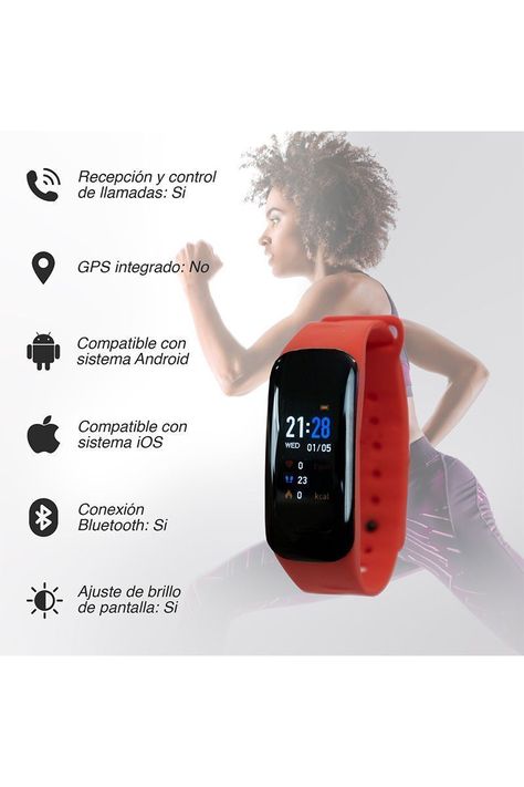 Smart Band ZN48 Rojo-1