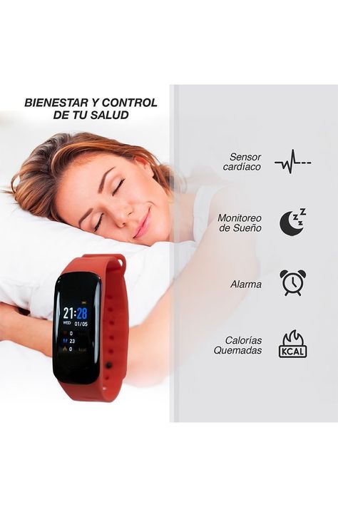 Smart Band ZN48 Rojo-4