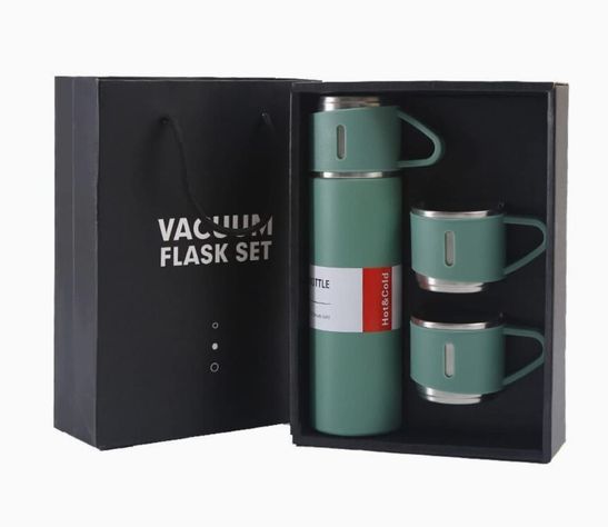 Set Termo Para Agua Caliente Y Fria + 3 Tazas -0