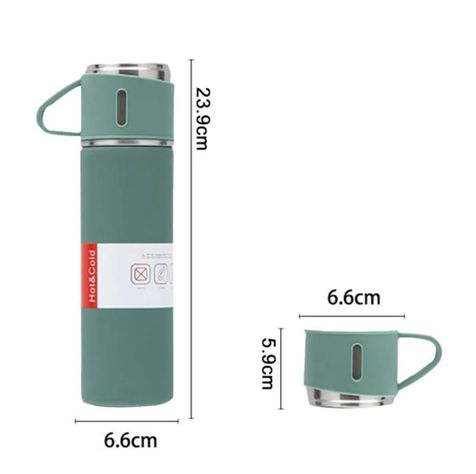Set Termo Para Agua Caliente Y Fria + 3 Tazas -2