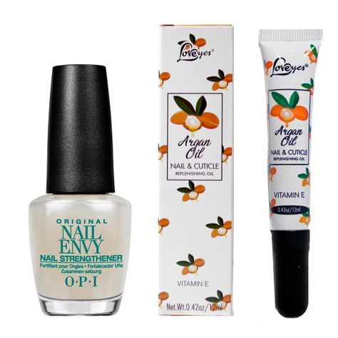 Fortalecedor De Uñas Con Calcio Nail Envy De Opi + Aceite-0