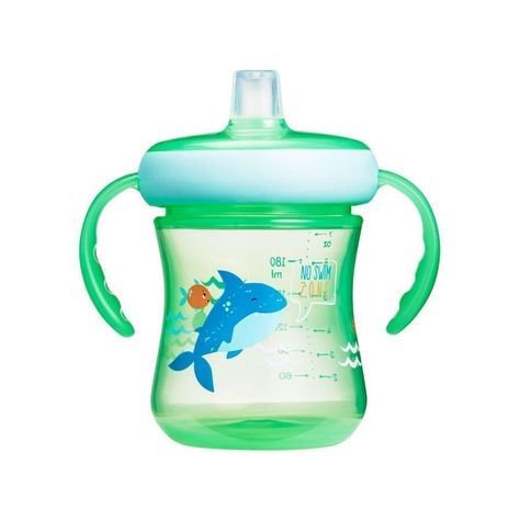 Vasos antiderrame chupete Silicona 207ml con asas-1