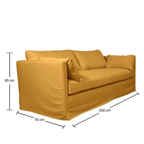Sofá Quepe Chenille Azafran 3C-3