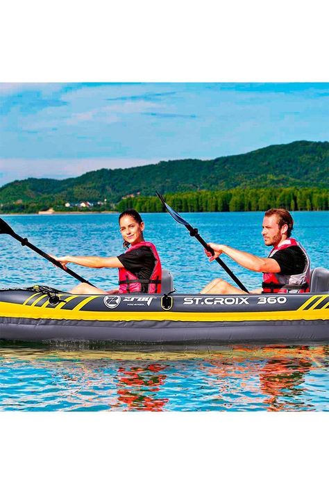 Kayak 2 Personas 52x78x350 cm Amarillo-1