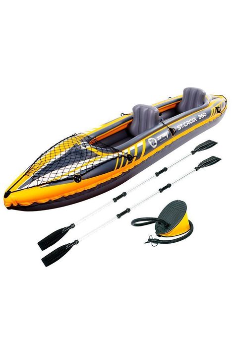 Kayak 2 Personas 52x78x350 cm Amarillo-0