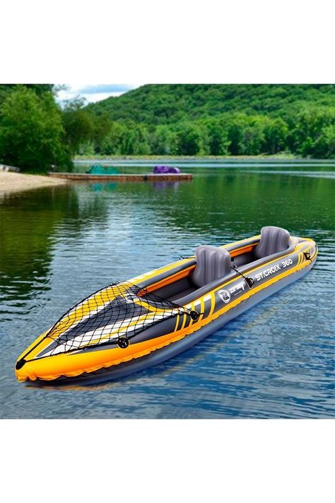 Kayak 2 Personas 52x78x350 cm Amarillo-5