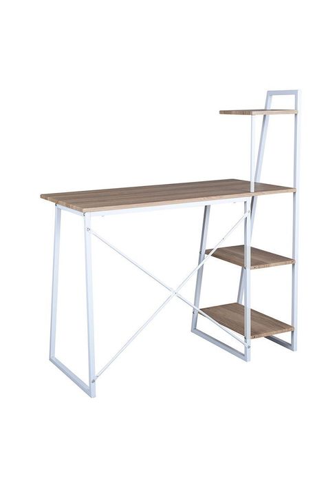 Escritorio Repisas 104x50x128cm MDF y Metal-3