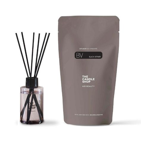 DIFUSOR DE AMBIENTE BASIC BLACK VETIVER -0