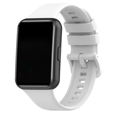 Correa Silicona Para reloj Huawei Fit 2 Blanco-0