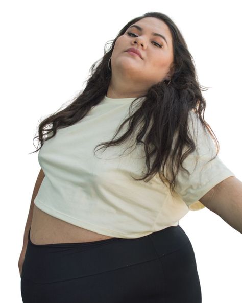 Polera Crop Talla Grande Plus Size XL a 4XL -2