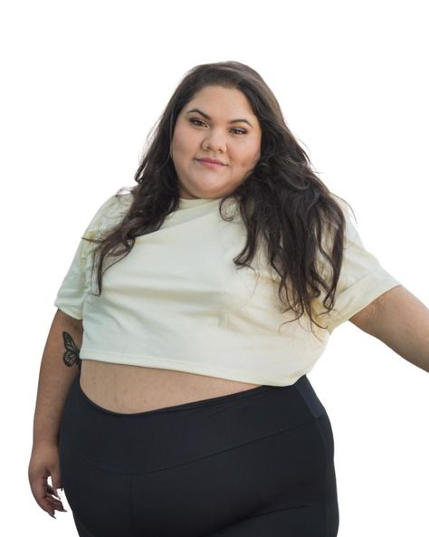 Polera Crop Talla Grande Plus Size XL a 4XL -0