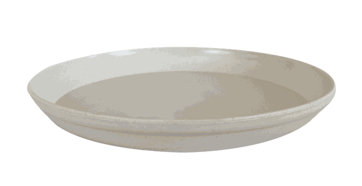 SET MACETA/PLATO BIO ACTUAL BLANCO 24X18-2