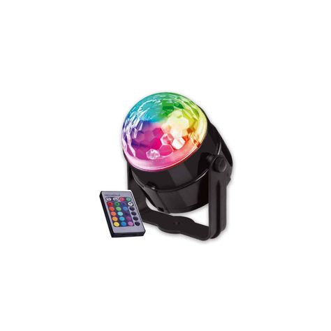 Luz Bola Led Giratoria Fiesta Multicolor Con Control - Ps-0