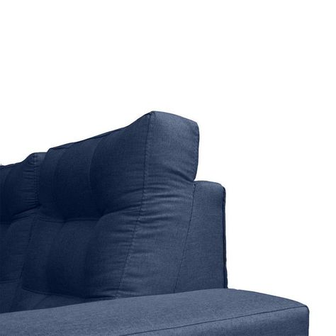 Sofá Antu Chenille Tipo Lino Azul 3 Cuerpos-2
