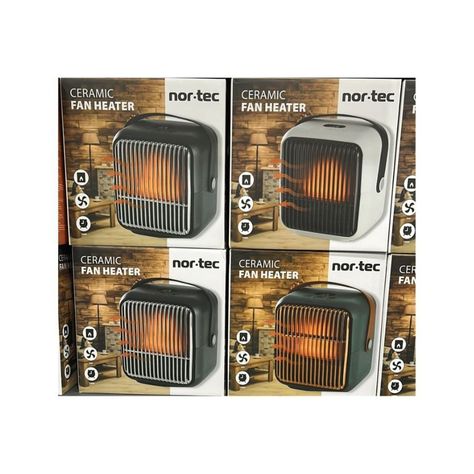 Calefactor Calentador Ventilador Calefacción De Cerámica Blanco-2