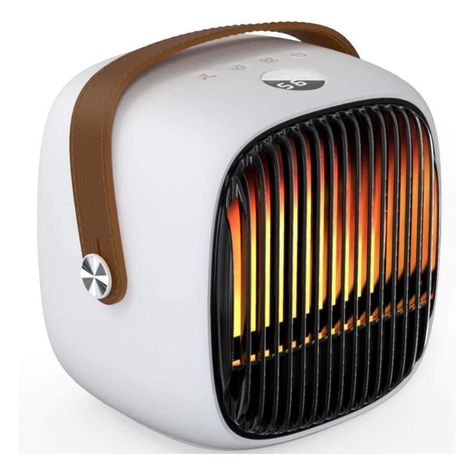Calefactor Calentador Ventilador Calefacción De Cerámica Blanco-0