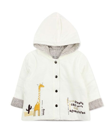 Chaquetita Newborn Bo Estampado Jungle Fun Ficcus-0