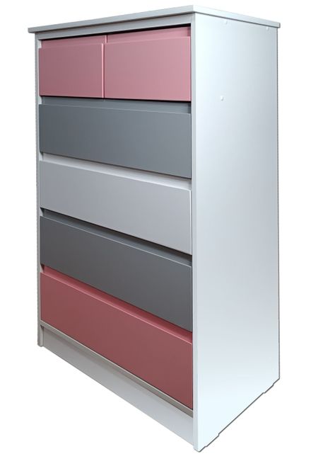 Cajonera 6 C Rosado Gris Minimal-1