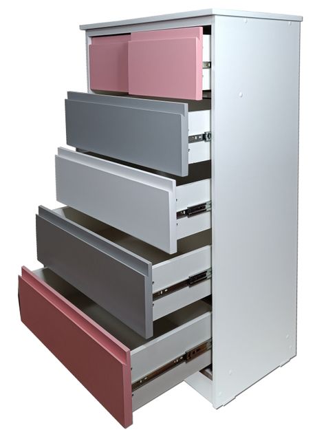Cajonera 6 C Rosado Gris Minimal-3