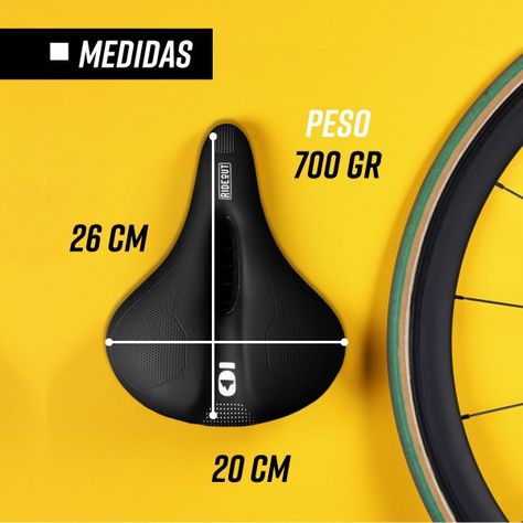 Asiento Sillin Bicicleta Antiprostático Flyrock +Luz Trasera-7