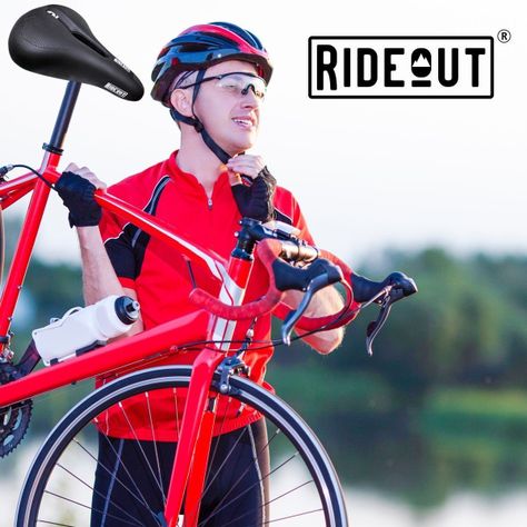 Asiento Sillin Bicicleta Antiprostático Flyrock +Luz Trasera-8
