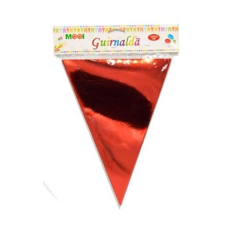 Guirnaldas - Rojo Metalizado 10pcs - 3 Metros-0