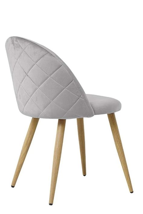 Pack 4 Sillas Comedor Sitial Terciopelo Gris-3