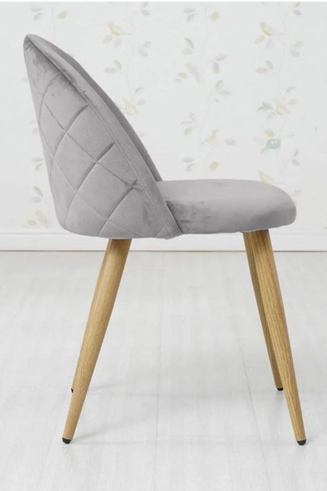 Pack 4 Sillas Comedor Sitial Terciopelo Gris-4