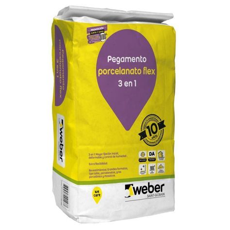 Pegamento PORCELANATO Flex 3 EN 1 SACO 25KG-0