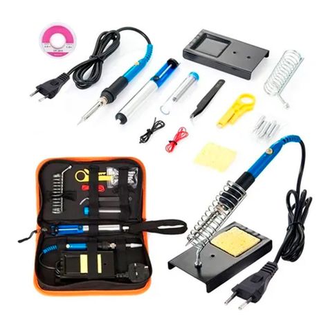 Kit Eléctrico Cautín 60w Regulable 16 Accesorios-0