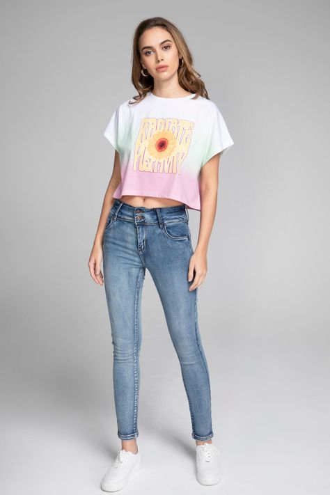 Polera Gráfica Dip Dye Juvenil-3